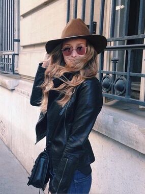 Mackage for Aritzia Kenya black leather motorcycle jacket XS